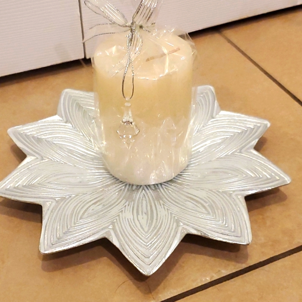 Pier 1 Imports candle and candleholder